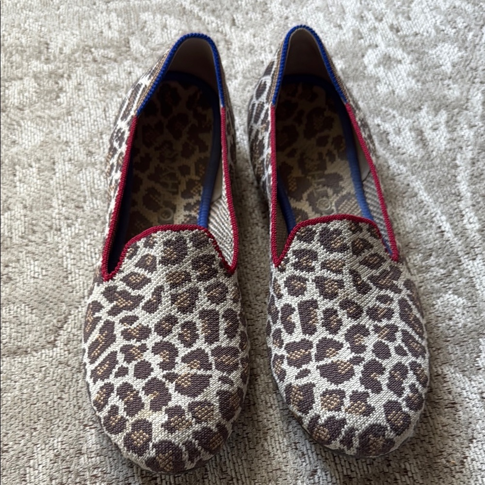 Rothy’s The Loafer in Mocha Spot Leopard size 10